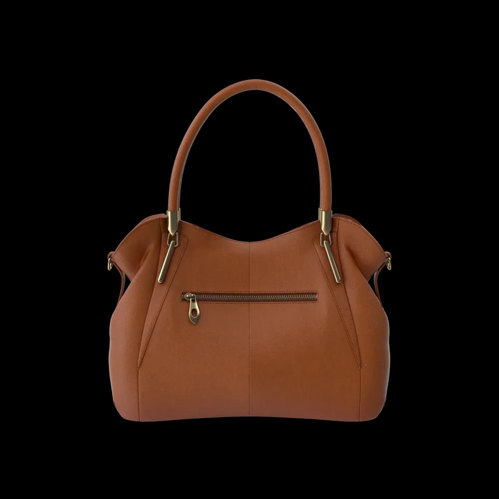 Borsa in Pelle Cognac